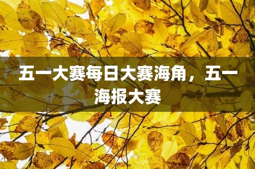 五一大赛每日大赛海角，五一海报大赛