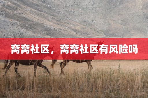 窝窝社区，窝窝社区有风险吗