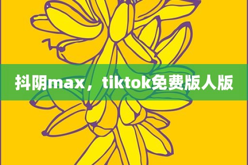 抖阴max，tiktok免费版人版