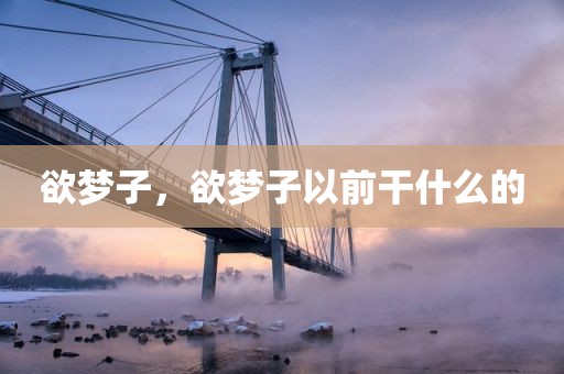 欲梦子，欲梦子以前干什么的