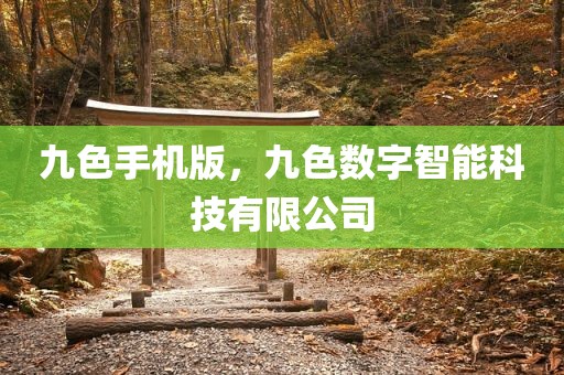 九色手机版，九色数字智能科技有限公司