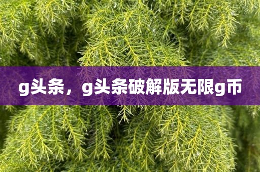 g头条，g头条破解版无限g币