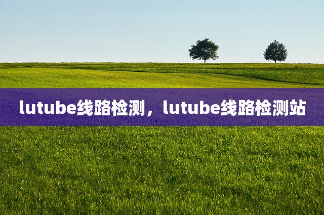 lutube线路检测，lutube线路检测站