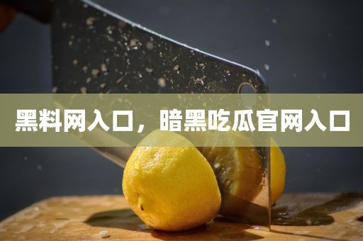 黑料网入口，暗黑吃瓜官网入口