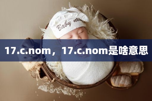 17.c.nom，17.c.nom是啥意思