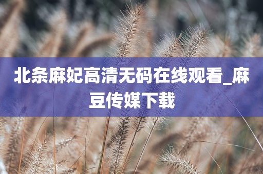 北条麻妃高清无码在线观看_麻豆传媒下载