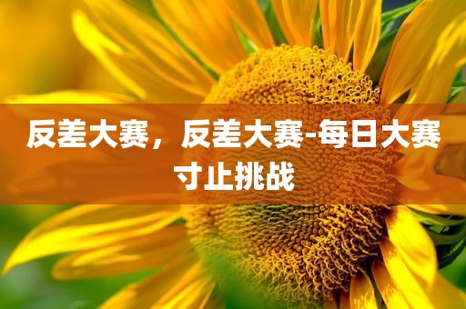 反差大赛，反差大赛-每日大赛寸止挑战