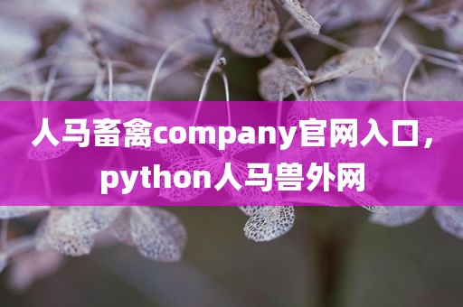 人马畜禽company官网入口，python人马兽外网