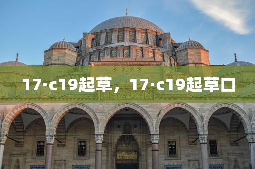 17·c19起草，17·c19起草口