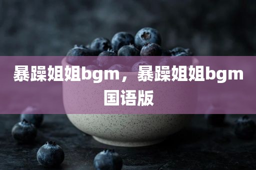 暴躁姐姐bgm，暴躁姐姐bgm国语版