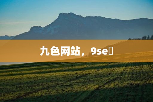 九色网站，9se 