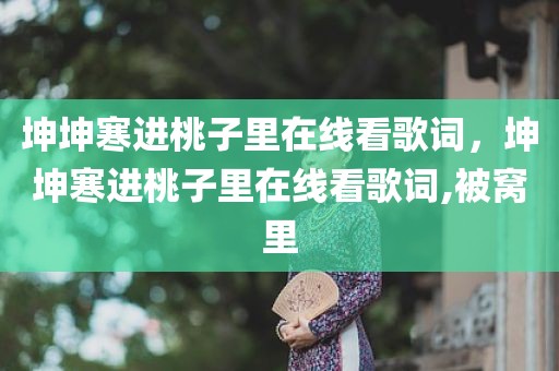 坤坤寒进桃子里在线看歌词，坤坤寒进桃子里在线看歌词,被窝里