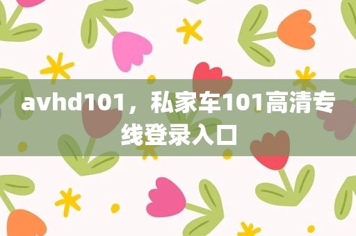avhd101，私家车101高清专线登录入口