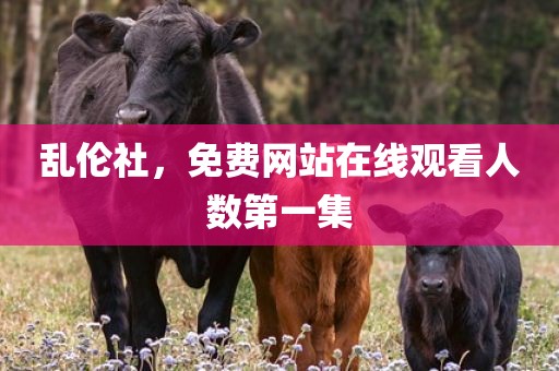 乱伦社，免费网站在线观看人数第一集