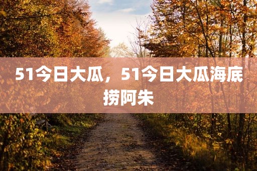51今日大瓜，51今日大瓜海底捞阿朱