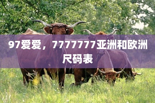 97爱爱，7777777亚洲和欧洲尺码表
