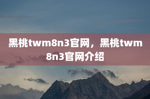 黑桃twm8n3官网，黑桃twm8n3官网介绍