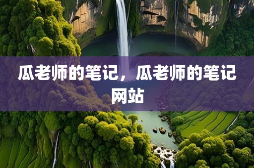 瓜老师的笔记，瓜老师的笔记网站