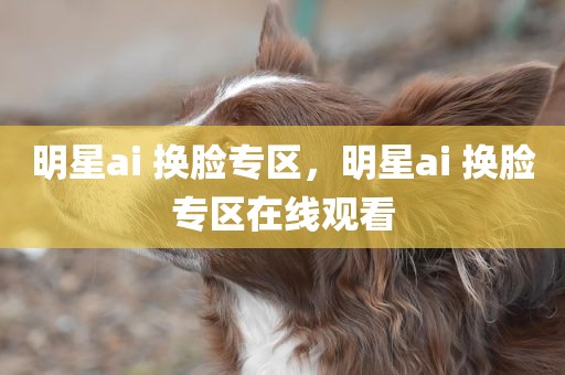 明星ai 换脸专区，明星ai 换脸专区在线观看