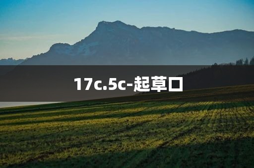 17c.5c-起草口