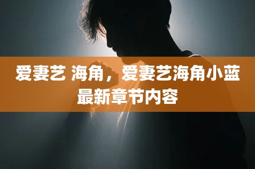 爱妻艺 海角，爱妻艺海角小蓝最新章节内容