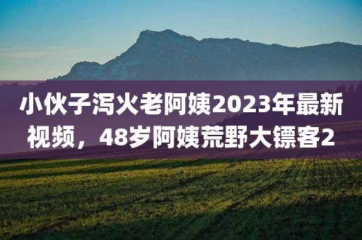 小伙子泻火老阿姨2023年最新视频，48岁阿姨荒野大镖客2