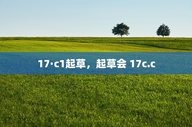 17·c1起草，起草会 17c.c