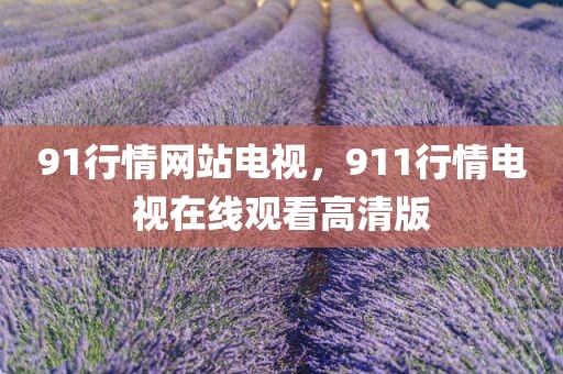 91行情网站电视，911行情电视在线观看高清版