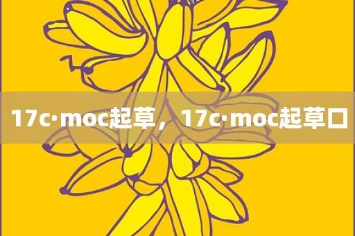 17c·moc起草，17c·moc起草口