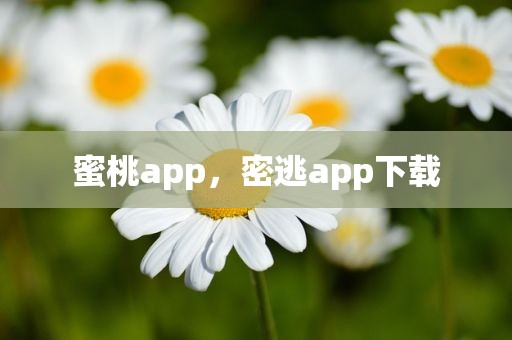 蜜桃app，密逃app下载