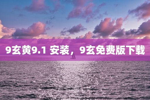 9玄黄9.1 安装，9玄免费版下载