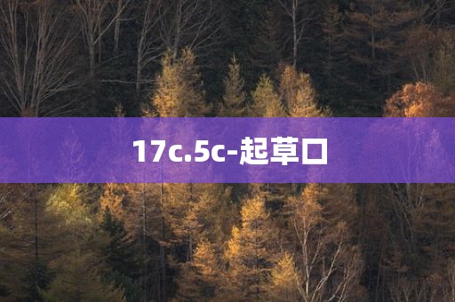 17c.5c-起草口