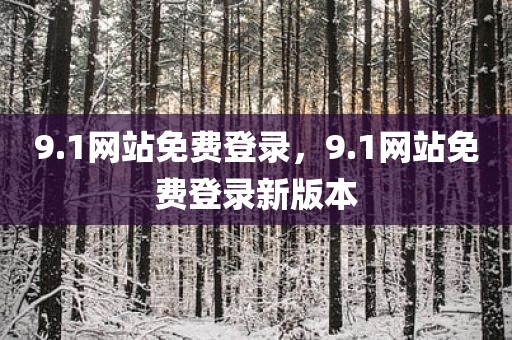 9.1网站免费登录，9.1网站免费登录新版本
