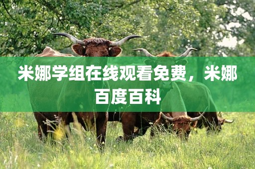 米娜学组在线观看免费，米娜百度百科