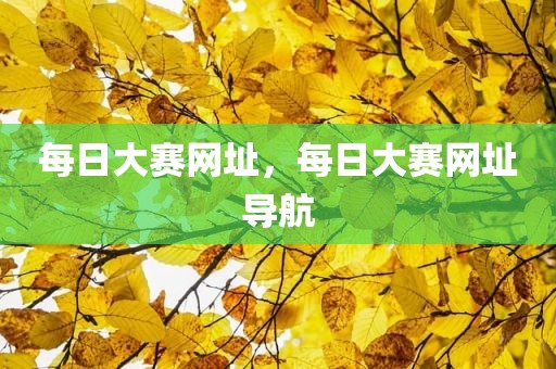每日大赛网址，每日大赛网址导航