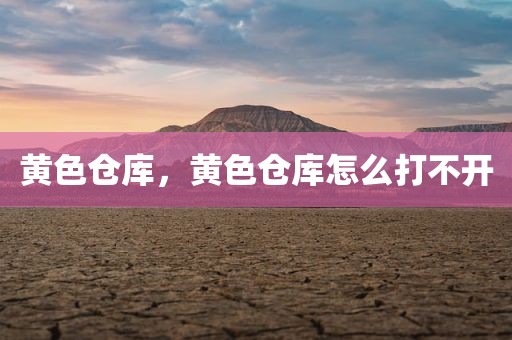 黄色仓库，黄色仓库怎么打不开