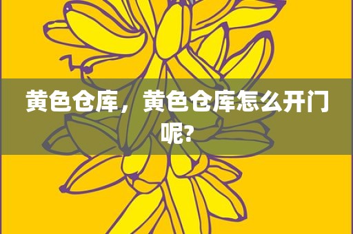 黄色仓库，黄色仓库怎么开门呢?