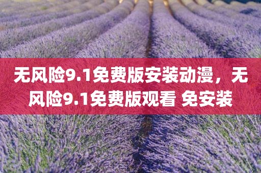 无风险9.1免费版安装动漫，无风险9.1免费版观看 免安装