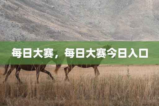 每日大赛，每日大赛今日入口