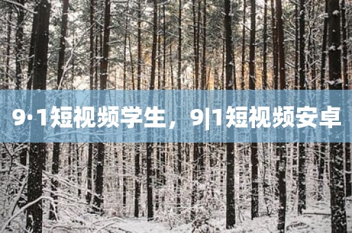 9·1短视频学生，9|1短视频安卓