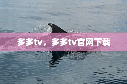 多多tv，多多tv官网下载