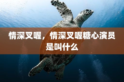 情深叉喔，情深叉喔糖心演员是叫什么