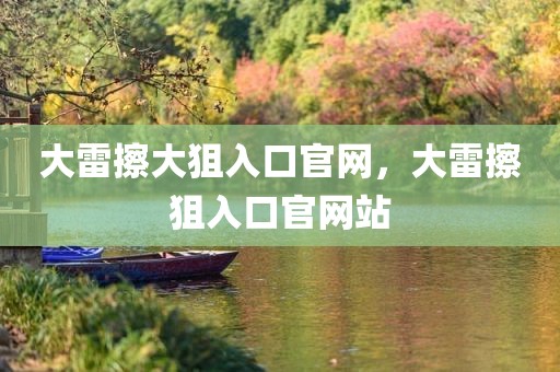 大雷擦大狙入口官网，大雷擦狙入口官网站
