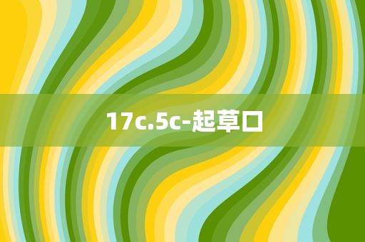 17c.5c-起草口