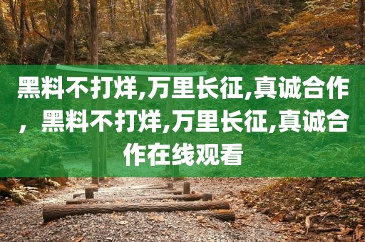 黑料不打烊,万里长征,真诚合作，黑料不打烊,万里长征,真诚合作在线观看