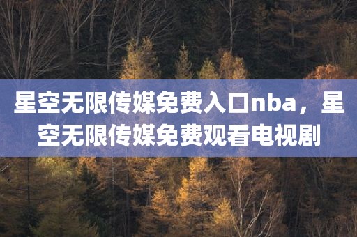 星空无限传媒免费入口nba，星空无限传媒免费观看电视剧