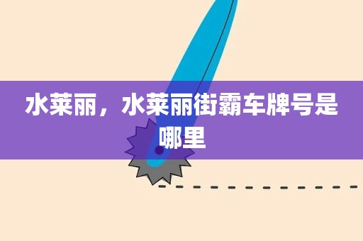 水莱丽，水莱丽街霸车牌号是哪里