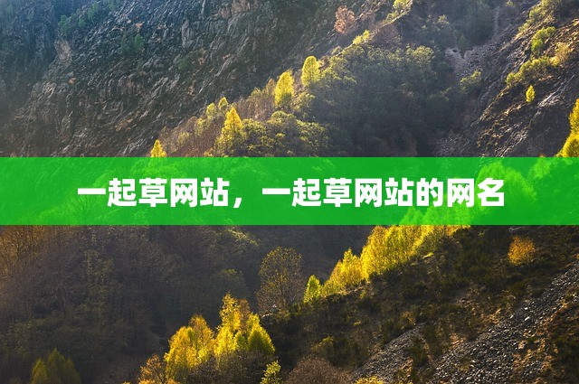一起草网站，一起草网站的网名