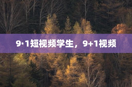 9·1短视频学生，9+1视频