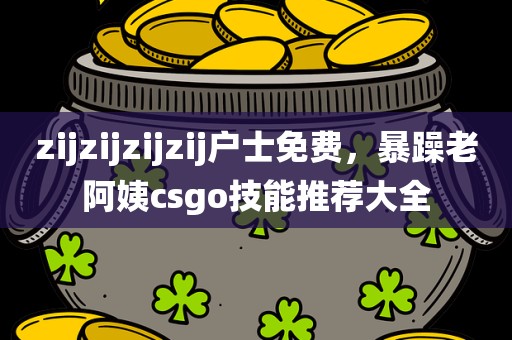 zijzijzijzij户士免费，暴躁老阿姨csgo技能推荐大全